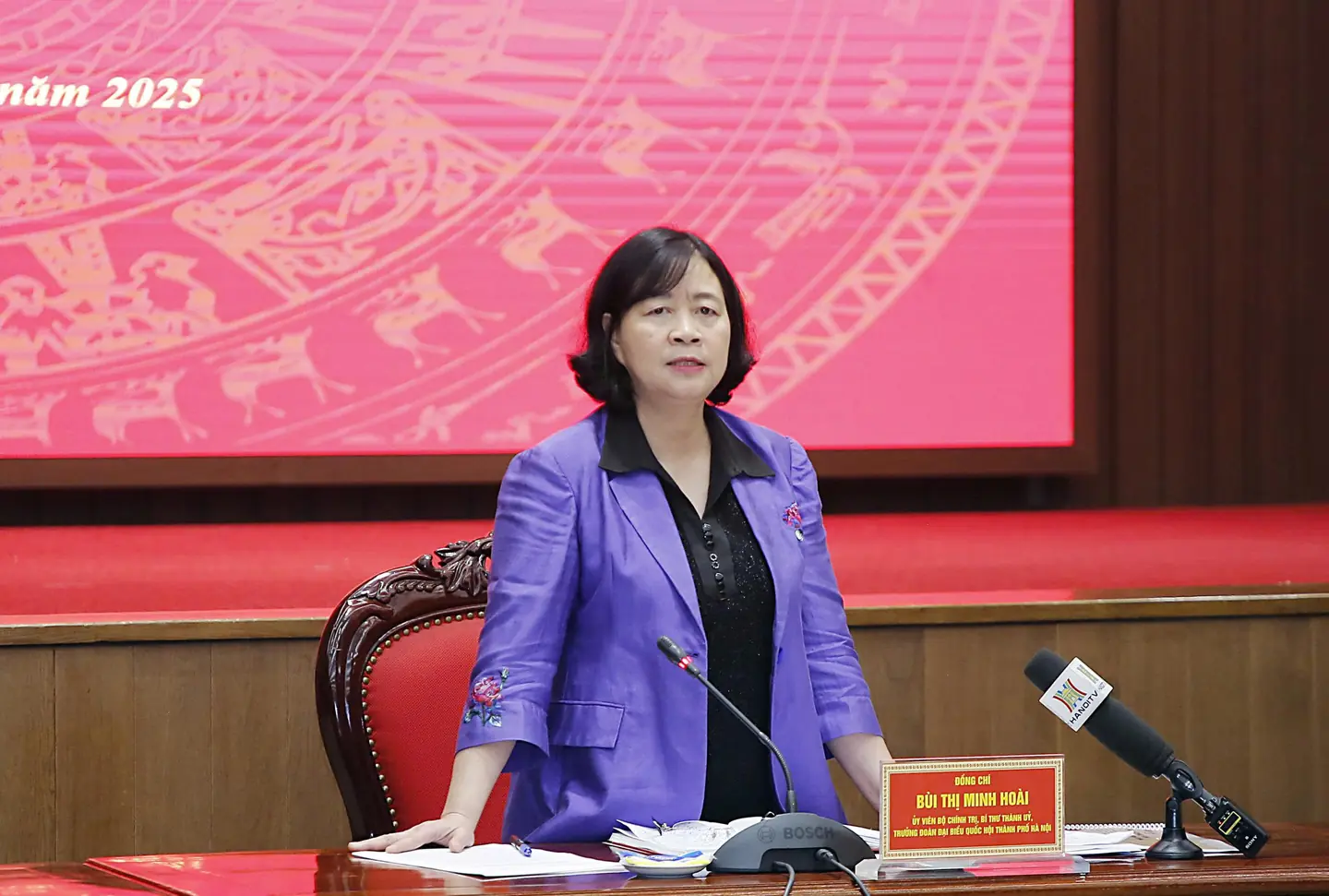 Bí thư Thành ủy Hà Nội Bùi Thị Minh Hoài